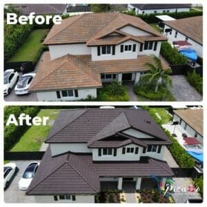 Roof Painting Before and After Pictures